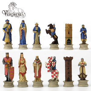 Thiết kế veronese-3 "Bộ cờ vua-Hiệp Sĩ Thời Trung Cổ-Đồ thủ công nhựa trang trí nhà - Product Image 4