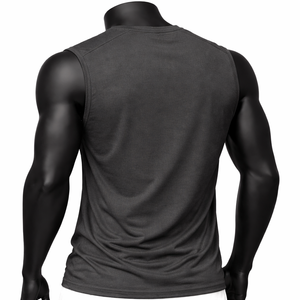 Camiseta Deportiva Personalizada sin Mangas para Hombre, Ajustada, Transpirable, para Gimnasio, Venta al Por Mayor OEM - Product Image 5