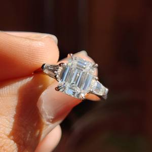 แหวนเพชร14K 18K สำหรับผู้หญิงแหวนเพชรที่ปลูกในห้องปฏิบัติการ - Product Image 5