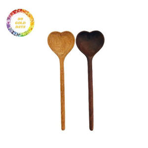 Cuillère en bois écologique Ustensile naturel pour salade, soupe à manger Cuisson Remuer Servir Outils de cuisine Hôtels Cafés Traiteur - Product Image 5