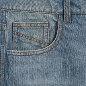 Jean en denim décontracté pour homme, coupe ample, taille mi-haute, jambe large, lavable, pour automne, été, printemps, style streetwear, vente en gros, étiquette personnalisée - Product Image 3