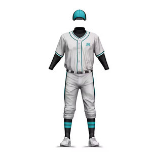 Uniforme de baseball pour homme 100 % polyester, design personnalisé, créez votre propre logo, uniforme de baseball à vendre - Product Image 1