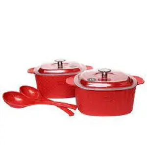 king international color casserole Stainless Steel Factory Supplier Thermoware Insulated Plastic Food Warmer Armani Hot Pot