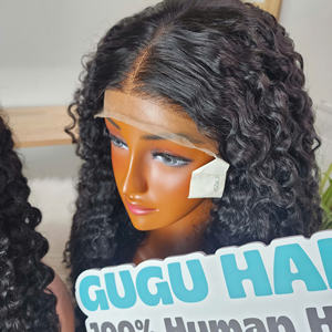 Perruque vietnamienne de luxe sans colle, fermeture en dentelle transparente HD 5x5, bouclée birmane, 24 pouces, cheveux humains, produits capillaires pour femmes noires - Product Image 2