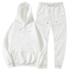 Conjunto de chándal y sudadera de hombre de tela de lana cómoda de servicio OEM de manga larga 100% chándales de algodón de Pakistán - Product Image 4