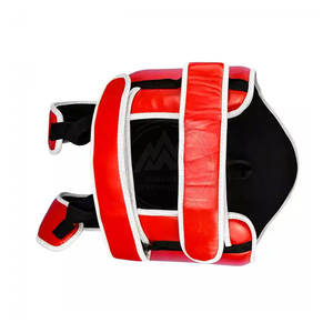 Protège-poitrine de boxe Offre Spéciale avec logo personnalisé fabriqué à la main au Pakistan en cuir factice de taille réglable pour le Taekwondo et le Muay Thai - Product Image 4
