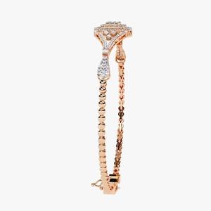 18K ROSE Gold Plated Lab Grown Diamond Bracelet Women's Moissanite Fine Jewelry Manufactured Fashion - Product Image 3
