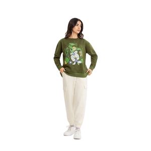 Oem Vente en gros Logo personnalisé French Terry Sweatshirt lourd décontracté impression 3D Pull à col rond Sweat à capuche pour femme - Product Image 4
