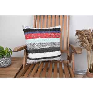 Multicolor Wool Kilim <b>18x18</b> Inch Decorative Cushion Woven Vintage Leaves Print Pattern Portable for Bedding Sofa Christmas Use - Product Image 1