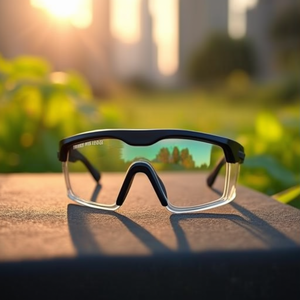 Honeywell SP1000 2G EN166 Safety <b>Glasses</b> Clear Temples/Black Frame Clear PC Lens - Product Image 3