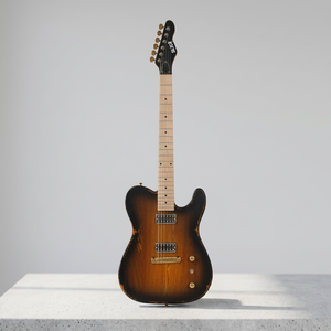 Guitare électrique Slick SL55KM avec manche en érable, touche en palissandre, micros H-H, finition polie - Product Image 1
