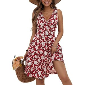 ชุดเดรสมิดิของผู้หญิงผ้าโพลีเอสเตอร์100% แนวหวานชุดเดรสสั้นคอวีแขนสั้นซักได้สำหรับใส่ไปงานปาร์ตี้ทุกวันเอวฤดูใบไม้ผลิและใบไม้ร่วง - Product Image 3