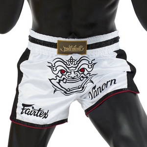 Pantalones Cortos Profesionales de Muay Thai, Ligeros, de Satén, Cómodos para Entrenamiento de Kickboxing para Hombre - Product Image 1