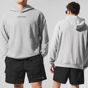 550 GSM haute qualité 100% coton polaire surdimensionné unisexe écologique coupe-vent sweats à capuche pour hommes femmes sweats épais - Product Image 6