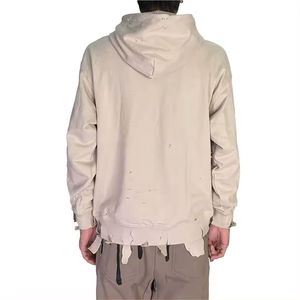 Sudadera Extra Grande con Efecto Desgastado para Hombre, Invierno, Impresión Digital, Transpirable, 100% Algodón, Precio Bajo, Calidad Térmica - Product Image 4