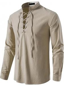 Chemises pour hommes personnalisées au design haut de gamme 2025 Chemises décontractées à manches longues élégantes Nouvelles chemises respirantes en coton biologique - Product Image 6