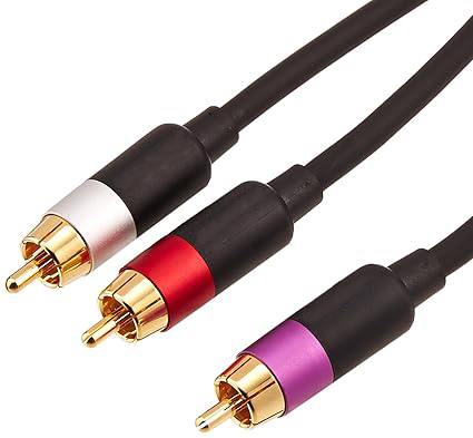 1-Male to 2-Male RCA Audio Stereo Subwoofer Cable with PVC Jacket Gold Plated Conductors for Monitor Use-4ft/8ft/15ft