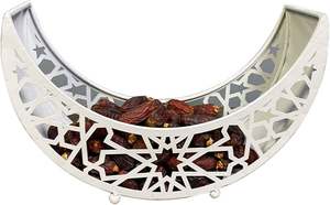 Contemporary Gold Metal Serving Dish Stylish Ramadan Table Setting & Entertaining Hot Selling Accent Accessory - Product Image 2