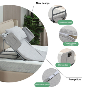 Cablato a distanza luce grigio tessuto confortevole sensazione di colore schienale elettrico per gli anziani - Product Image 1