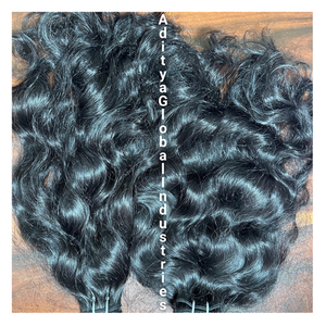 Paquets de cheveux indiens bouclés naturels avec volume Cheveux bruts du temple Extensions de cheveux humains non traités à double tirage avec boucles douces - Product Image 1