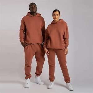Ensemble de survêtement unisexe 2 pièces personnalisé 2026 de haute qualité pour homme, avec sweat à capuche oversize et pantalon de jogging, idéal pour la gym, avec logo personnalisé - Product Image 6