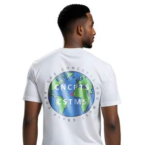 220 GSM blanc Premium coton surdimensionné t-shirt DTF imprimé graphique t-shirt américain Streetwear mode urbain vêtements décontractés - Product Image 4