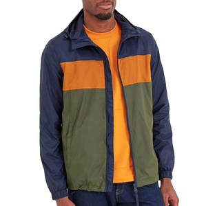 Chaqueta Cortavientos Transpirable, Informal, de Moda, al por Mayor, Repelente al Agua, con Bloques de Color, para Hombre, Talla Grande, Chaqueta para Exteriores - Product Image 5