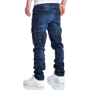 Precio bajo Hombres Elegantes Denim Jeans Hombre Streetwear Ajuste Casual Straight Jeans Denim Venta al por mayor Moda Transpirable Hombres Jeans - Product Image 6