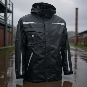 เสื้อกันฝน XTREME Working Rain Jacket ไซส์ L สีดำ ยี่ห้อ Elka Rainwear รุ่นพรีเมียม - Product Image 3