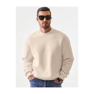 Sudadera Pull-Over de algodón 100% de peso pesado para hombre con logotipo personalizado 400 + GSM patrón sólido bordado de calidad superior para invierno - Product Image 5