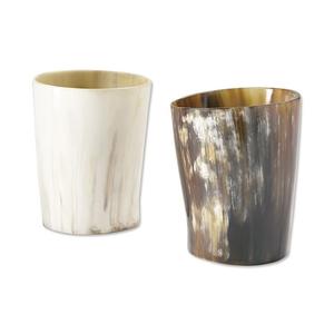 Taza de cuerno y vidrio hecho a mano rústico pulido ecológico estilo medieval juego de beber para Bar cocina decoración regalos y fiestas - Product Image 2