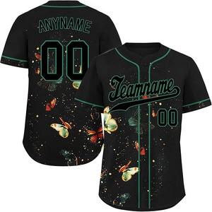 Camiseta de Béisbol Sublimada con Impresión Personalizada, 100% Poliéster, Absorbente de Humedad, con Nombre y Número del Equipo (OEM al por Mayor), Alta Calidad - Product Image 1