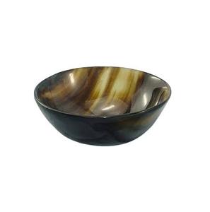 Bol écologique en corne de buffle de boeuf véritable Nouveau design Bol en corne de service à salade fabriqué à la main Bol de service en corne de buffle de fête - Product Image 3