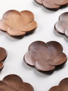 ชุดที่รองแก้วทำจากไม้ลายดอกไม้เครื่องครัวคลาสสิกพร้อมโลโก้ส่วนตัวสำหรับเสื่อและแผ่นรองโต๊ะอาหารเช้า - Product Image 2