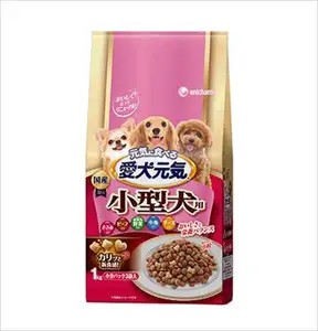Aiken Genki Makanan Anjing Kering Seimbang dengan Keju Sayuran Sapi Lembut 1KG Formula Makanan Keseimbangan Nutrisi Unicharm Jepang