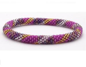 Pulseras de cuentas de cristal hechas a mano de la mejor calidad para mujer, bandas de moda informal a la venta para regalo de aniversario - Product Image 1