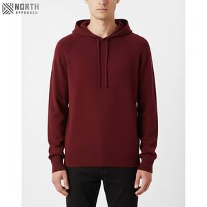 Sweat à capuche en molleton de coton pour homme, coupe classique, avec poche, impression de logo personnalisée, respirant, séchage rapide, design streetwear, vente chaude - Product Image 4