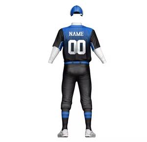 Ensemble de maillots de Baseball pour hommes personnalisés de haute qualité respirant travail chaleur imprimé nouveau Style Sublimation motif conception raisonnable - Product Image 3