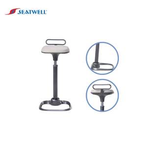 Tabourets de bar de luxe pivotants avec dossier, hauteur comptoir - Product Image 1