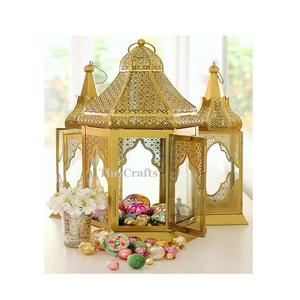 Lanterne suspendue en métal de couleur argentée trois tailles et formes différentes lanternes suspendues pour la décoration de la maison et de l'hôtel - Product Image 4