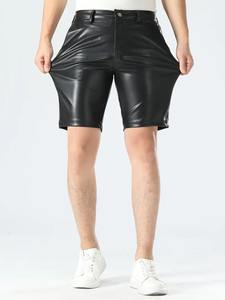 Shorts en cuir décontractés pour hommes été 2025 Taille haute Imperméable Respirant Impression numérique Couleurs et logo personnalisés à vendre - Product Image 6