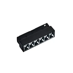 StrataGrille – Éclairage magnétique moderne sur rail LED avec alimentation 220V/48V, corps en aluminium pour installation en bureau, magasin et supermarché - Product Image 1