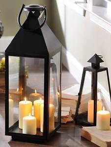 Linterna colgante decorativa de metal para el hogar, decoración de lujo de color gris oscuro, diseño elegante, artículos de iluminación, farolillos de decoración a la venta - Product Image 3