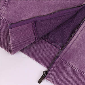 Venta al por mayor de diseño personalizado ácido lavado sudaderas con capucha para las mujeres nueva llegada gran oferta ácido lavado sudaderas con capucha - Product Image 5