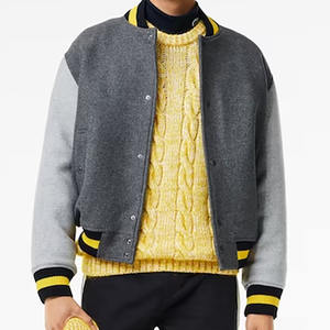 Factory Made Men Embroidery Varsity Jackets / Regular Length <b>Wool</b> Material Made Men Embroidery Varsity Jacket for man - Product Image 3