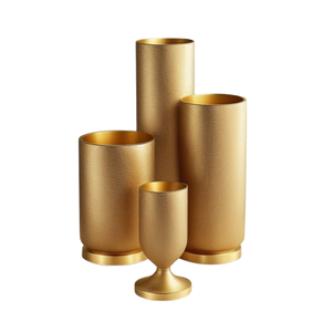 Nuevo soporte de luz T de estilo moderno para decoración de centros de mesa, soporte de vela de Metal hecho a mano de bajo precio al por mayor en Color dorado - Product Image 6