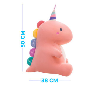 Peluche Dinosauro Kawaii Super Morbido da 50 cm, Personalizzabile, Design ODM per Bambini, Senza AZO, Vendita Diretta dalla Fabbrica - Product Image 3