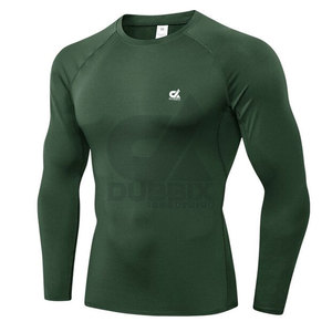 Nueva llegada personalizada Long Rash Guard mejor Material de tela con logotipo personalizado patrón liso bajo MOQ Etiqueta Privada producto de gimnasio - Product Image 1