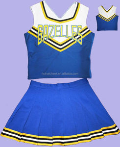 Uniformes de cheerleading pour adultes 100% polyester, imprimés par transfert thermique, couleurs personnalisées et sur mesure pour les équipes et les écoles - Product Image 5