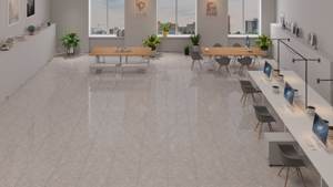 La mejor opción de Vietnam 60x60 80x80 Azulejos de porcelana con apariencia de mármol esmaltado pulido Azulejos de pared y piso en sala de estar gris - Product Image 3